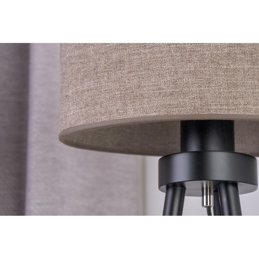Duolla - Stolná lampa OVAL 1xE27/15W/230V pr. 30 cm hnedá