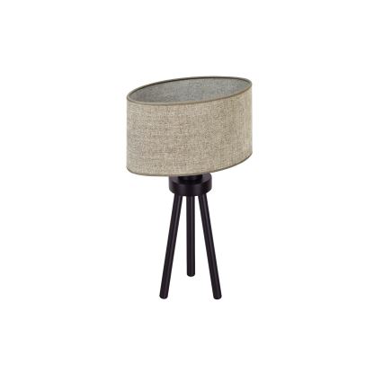 Duolla - Stolná lampa OVAL 1xE27/15W/230V pr. 30 cm hnedá