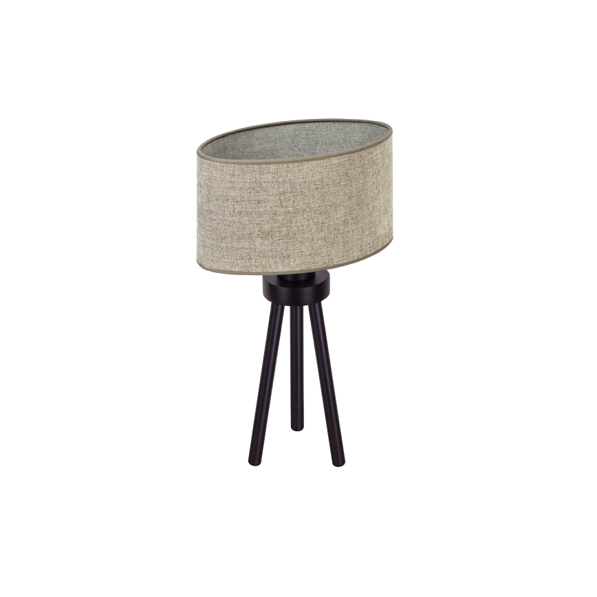 Duolla - Stolná lampa OVAL 1xE27/15W/230V pr. 30 cm hnedá