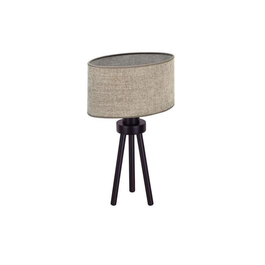 Duolla - Stolná lampa OVAL 1xE27/15W/230V pr. 30 cm hnedá