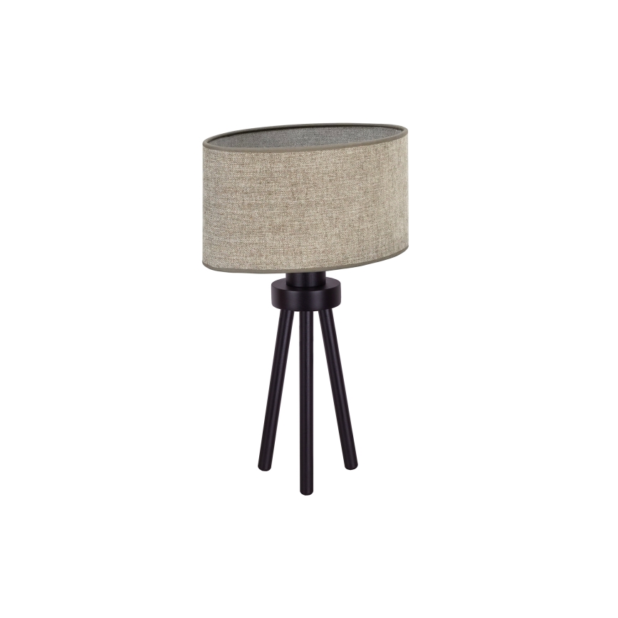 Duolla - Stolná lampa OVAL 1xE27/15W/230V pr. 30 cm hnedá