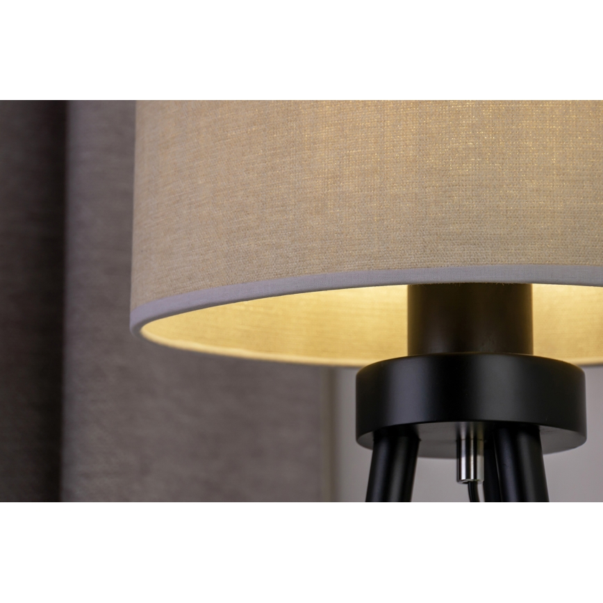 Duolla - Stolná lampa OVAL 1xE27/15W/230V pr. 30 cm šedá
