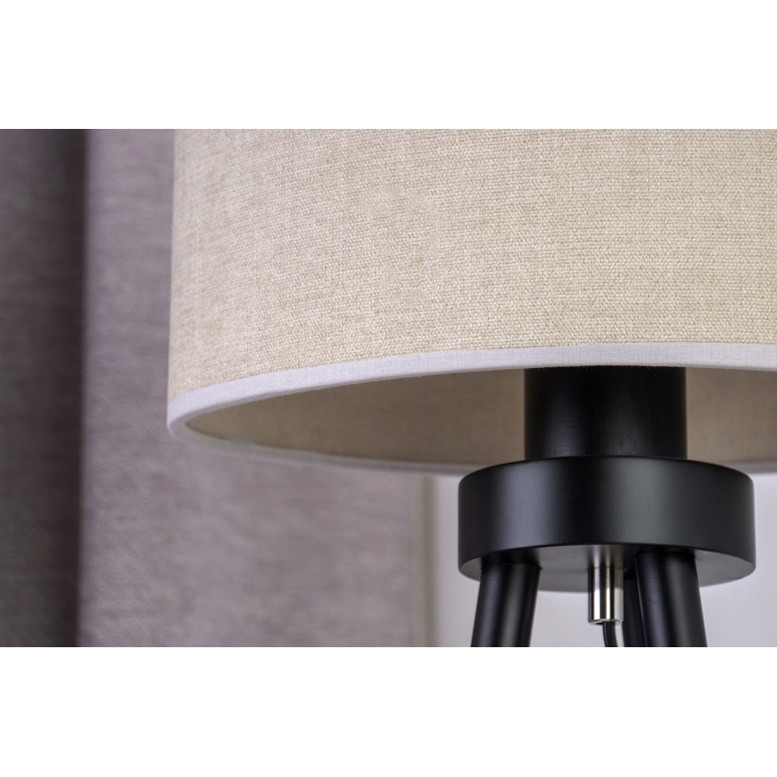 Duolla - Stolná lampa OVAL 1xE27/15W/230V pr. 30 cm šedá