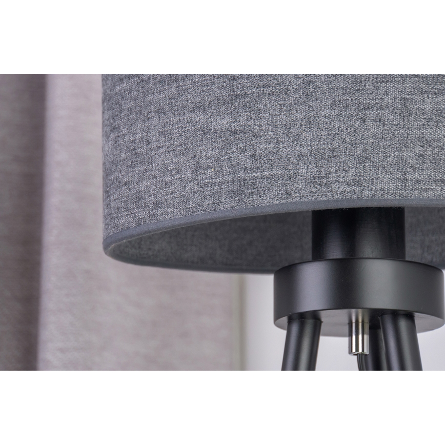 Duolla - Stolná lampa OVAL 1xE27/15W/230V pr. 30 cm šedá