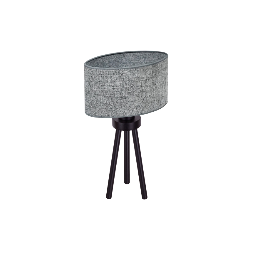 Duolla - Stolná lampa OVAL 1xE27/15W/230V pr. 30 cm šedá