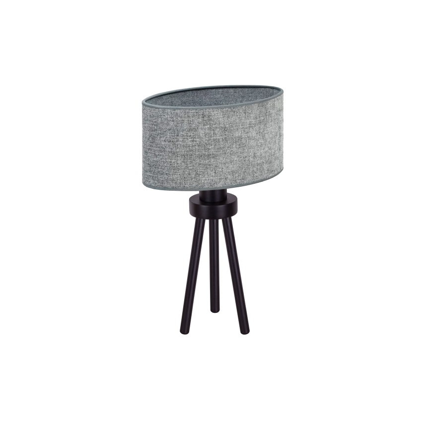 Duolla - Stolná lampa OVAL 1xE27/15W/230V pr. 30 cm šedá