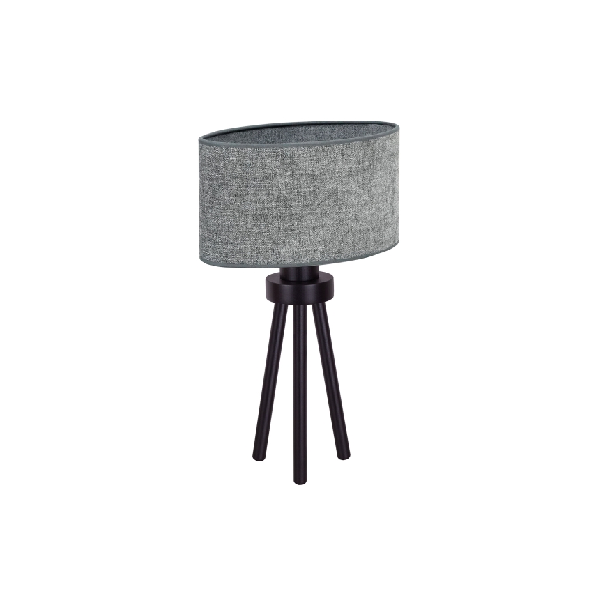 Duolla - Stolná lampa OVAL 1xE27/15W/230V pr. 30 cm šedá