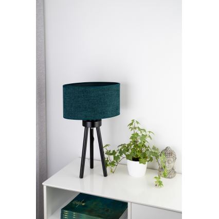 Duolla - Stolná lampa OVAL 1xE27/15W/230V pr. 30 cm zelená