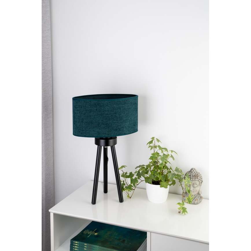 Duolla - Stolná lampa OVAL 1xE27/15W/230V pr. 30 cm zelená