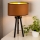 Duolla - Stolná lampa OVAL VEGAN 1xE27/15W/230V pr. 30 cm hnedá