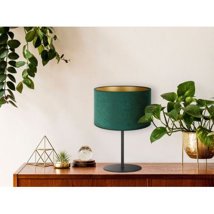 Duolla - Stolná lampa ROLLER 1xE14/15W/230V tmavo pr. 20 cm zelená/zlatá