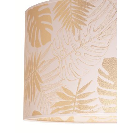 Duolla - Stropné svietidlo ARECA 1xE27/40W/230V pr. 45 cm mosadz/biela