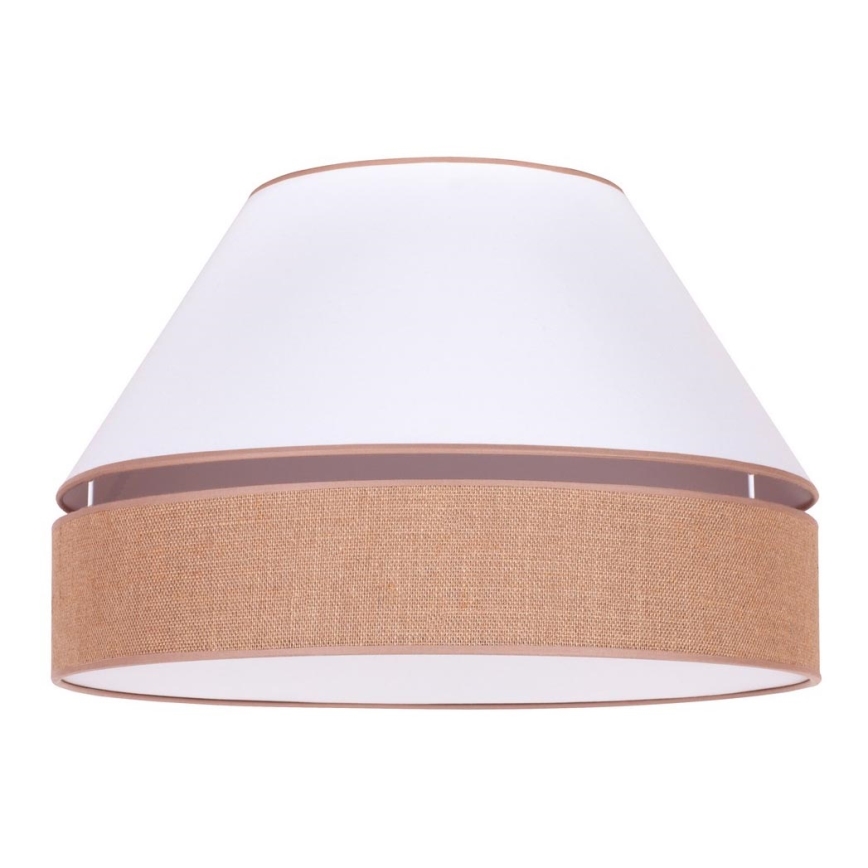 Duolla - Stropné svietidlo AVIGNON 1xE27/15W/230V pr. 50 cm biela/hnedá