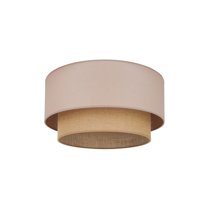 Duolla - Stropné svietidlo BOHO 1xE27/15W/230V pr. 45 cm béžová/hnedá