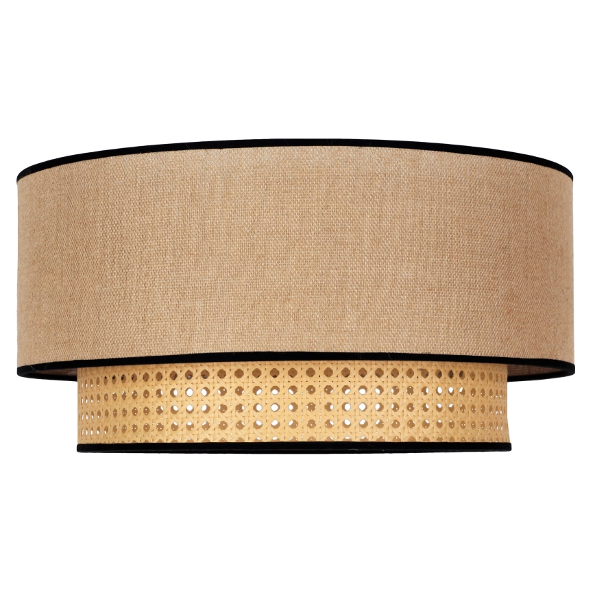 Duolla - Stropné svietidlo BOHO 1xE27/15W/230V pr. 45 cm béžová/ratan