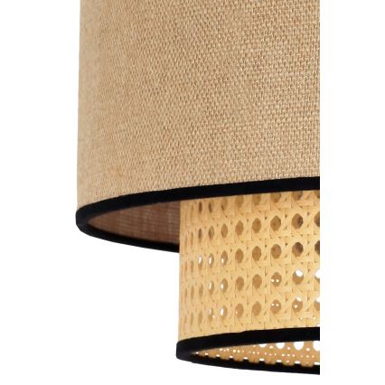 Duolla - Stropné svietidlo BOHO 1xE27/15W/230V pr. 45 cm béžová/ratan