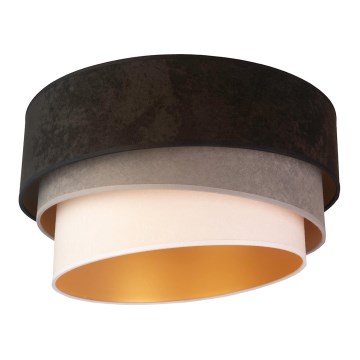 Duolla - Stropné svietidlo DEVON 1xE27/40W/230V pr. 45 cm čierna/šedá/béžová