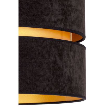 Duolla - Stropné svietidlo DUO 1xE27/40W/230V pr. 40 cm čierna/zlatá