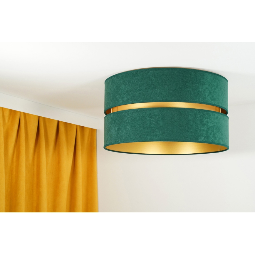 Duolla - Stropné svietidlo DUO 1xE27/40W/230V pr. 40 cm zelená/zlatá