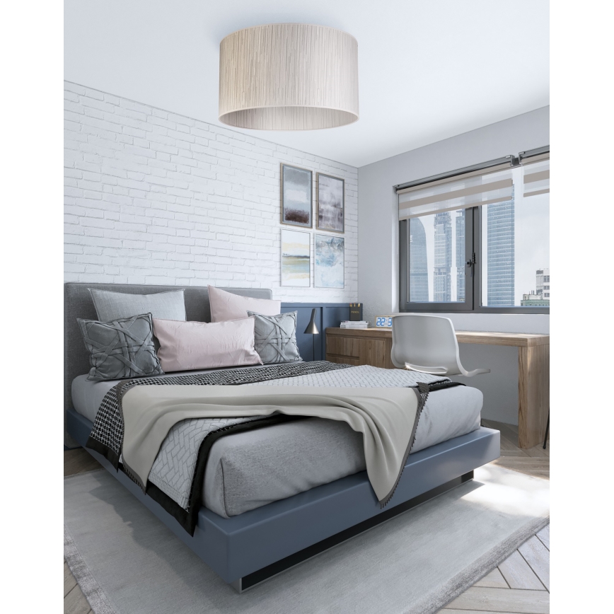 Duolla - Stropné svietidlo ESSEX 1xE27/40W/230V pr. 45 cm strieborná