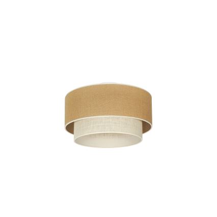 Duolla - Stropné svietidlo YUTE BOHO 1xE27/15W/230V pr. 45 cm hnedá/krémová