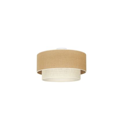 Duolla - Stropné svietidlo YUTE BOHO 1xE27/15W/230V pr. 45 cm hnedá/krémová
