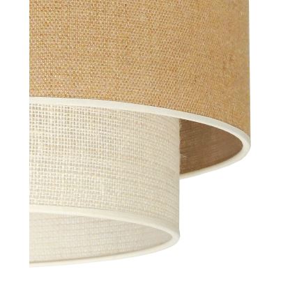 Duolla - Stropné svietidlo YUTE BOHO 1xE27/15W/230V pr. 45 cm hnedá/krémová