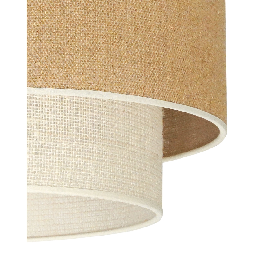Duolla - Stropné svietidlo YUTE BOHO 1xE27/15W/230V pr. 45 cm hnedá/krémová