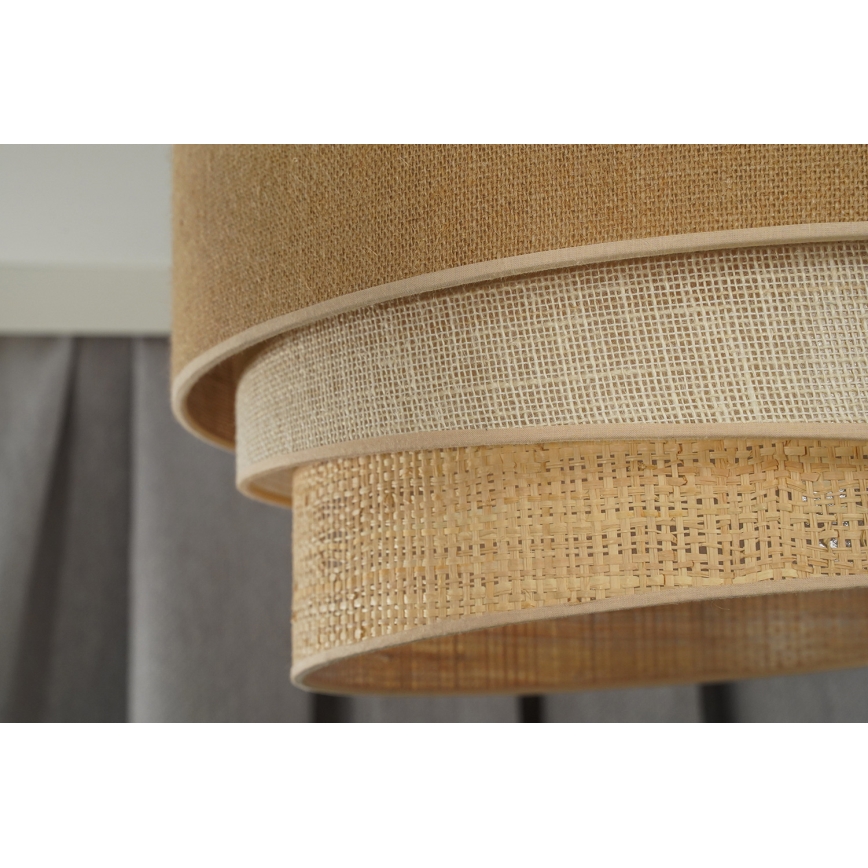 Duolla - Stropné svietidlo YUTE TRIO 1xE27/15W/230V pr. 45 cm hnedá/šedá/béžová