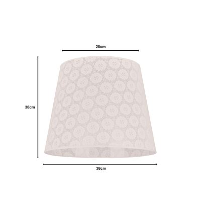 Duolla - Tienidlo k lustru CLASSIC L E27 pr. 38 cm biela