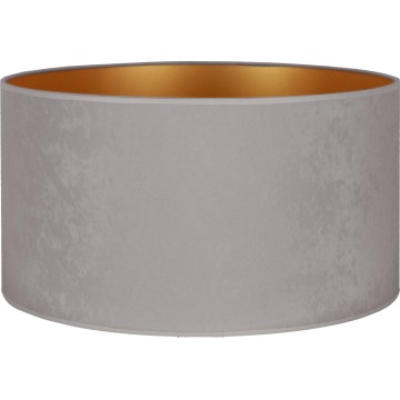 Duolla - Tienidlo k stojacej lampe VELVET E27 pr. 35 cm šedá/zlatá