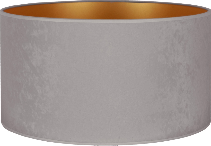 Duolla - Tienidlo k stojacej lampe VELVET E27 pr. 35 cm šedá/zlatá