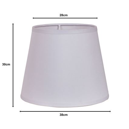 Duolla - Tienidlo k stojací lampě CLASSIC L E27 pr. 38 cm biela