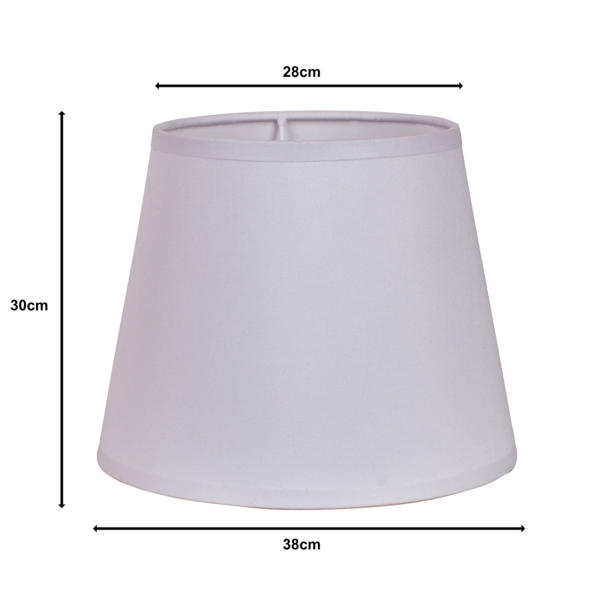 Duolla - Tienidlo k stojací lampě CLASSIC L E27 pr. 38 cm biela