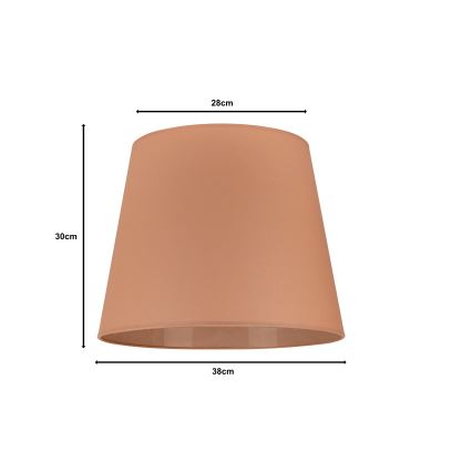 Duolla - Tienidlo k stojací lampě CLASSIC L E27 pr. 38 cm hnedá