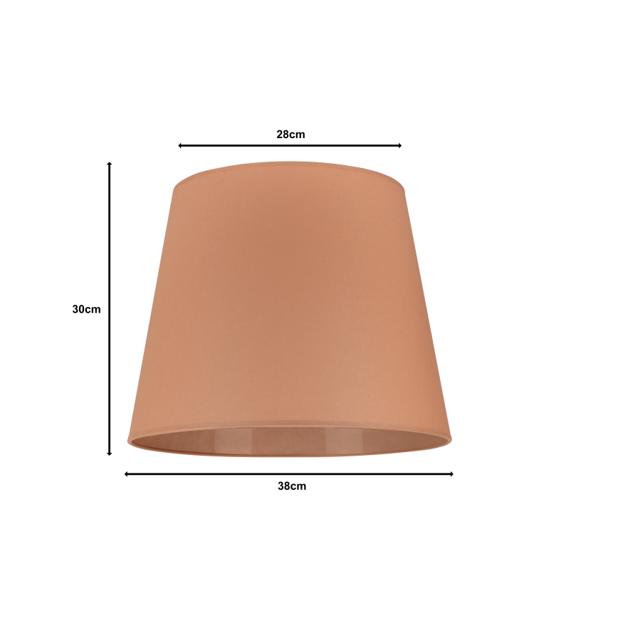 Duolla - Tienidlo k stojací lampě CLASSIC L E27 pr. 38 cm hnedá