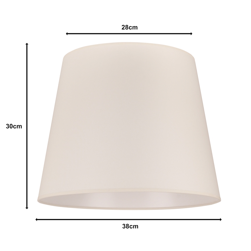 Duolla - Tienidlo k stojací lampě CLASSIC L E27 pr. 38 cm krémová