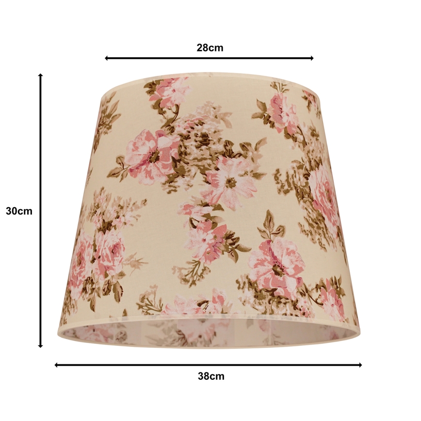 Duolla - Tienidlo k stojací lampě CLASSIC L E27 pr. 38 cm ruža