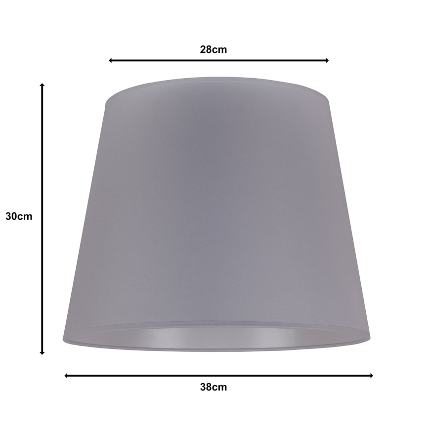 Duolla - Tienidlo k stojací lampě CLASSIC L E27 pr. 38 cm šedá