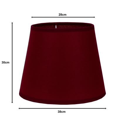 Duolla - Tienidlo k stojací lampě CLASSIC L E27 pr. 38 cm vínová