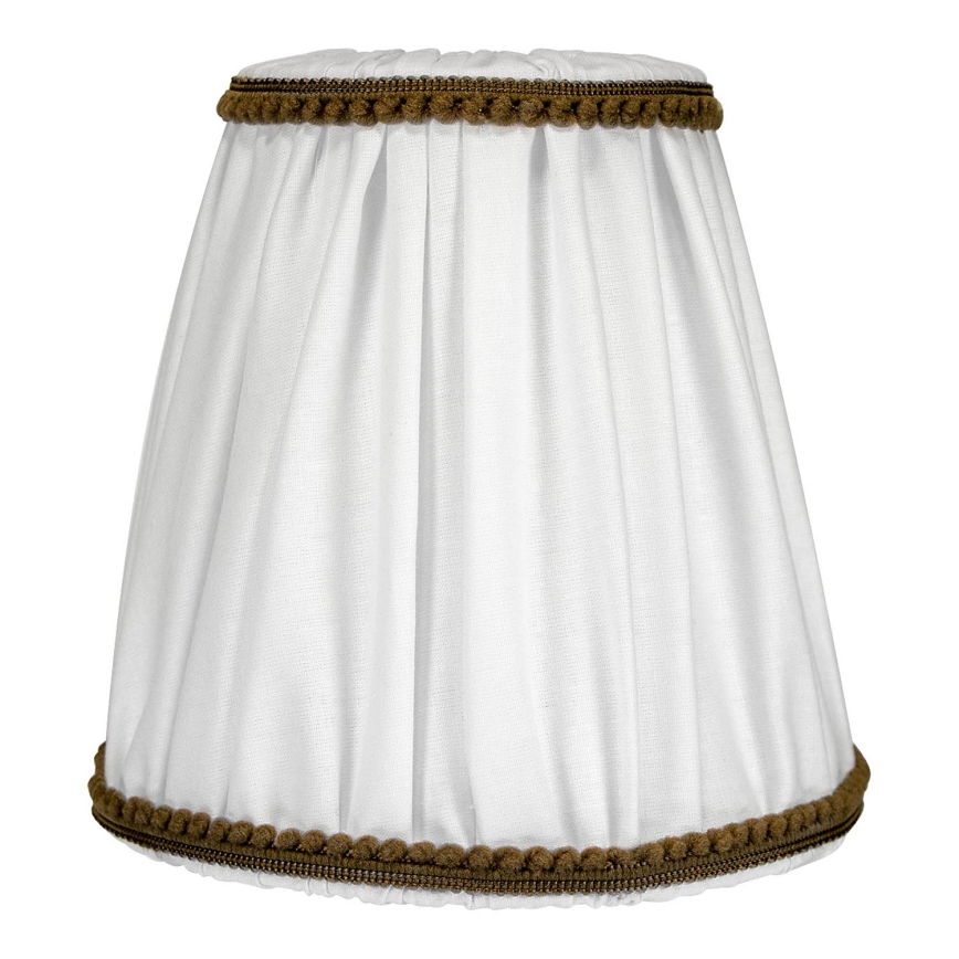 Duolla - Tienidlo k stolnej a stojacej lampe E27 pr. 15 cm biela/hnedá