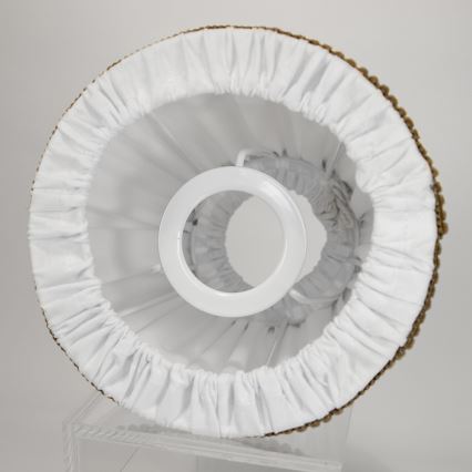 Duolla - Tienidlo k stolnej a stojacej lampe E27 pr. 15 cm biela/hnedá