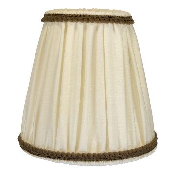 Duolla - Tienidlo k stolnej a stojacej lampe E27 pr. 15 cm krémová/hnedá