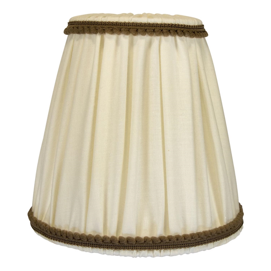 Duolla - Tienidlo k stolnej a stojacej lampe E27 pr. 15 cm krémová/hnedá