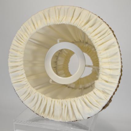 Duolla - Tienidlo k stolnej a stojacej lampe E27 pr. 15 cm krémová/hnedá