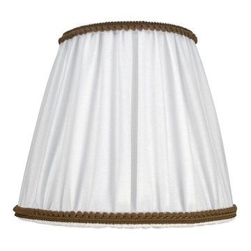Duolla - Tienidlo k stolnej a stojacej lampe E27 pr. 18,5 cm biela/hnedá