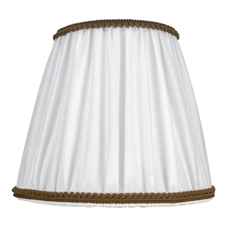 Duolla - Tienidlo k stolnej a stojacej lampe E27 pr. 18,5 cm biela/hnedá