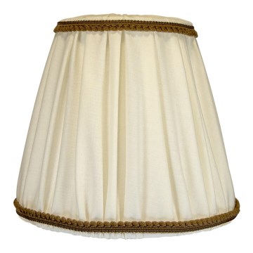 Duolla - Tienidlo k stolnej a stojacej lampe E27 pr. 18,5 cm krémová/hnedá