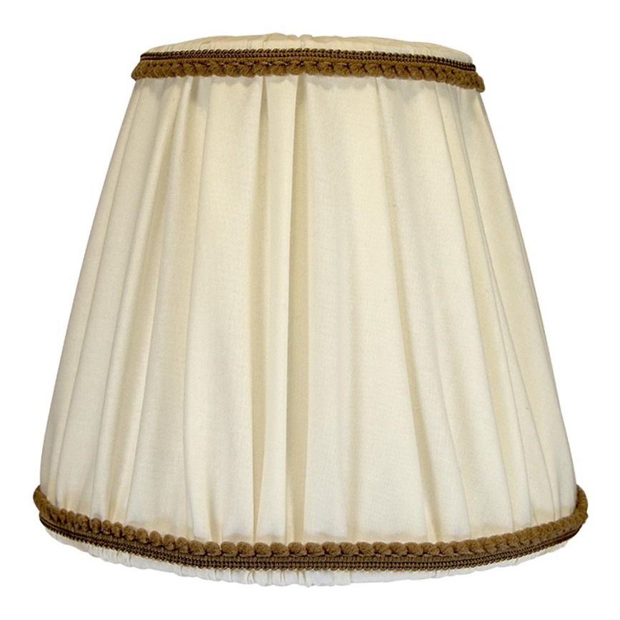 Duolla - Tienidlo k stolnej a stojacej lampe E27 pr. 18,5 cm krémová/hnedá