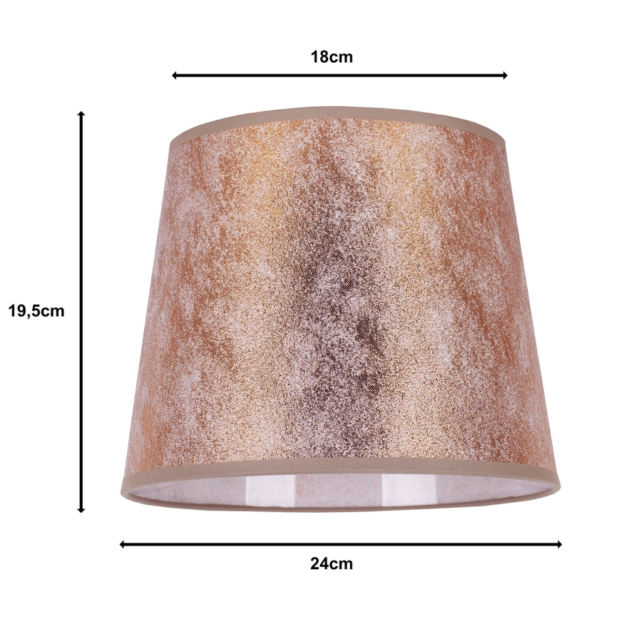 Duolla - Tienidlo k stolnej lampe CLASSIC M E27 pr. 24 cm medená